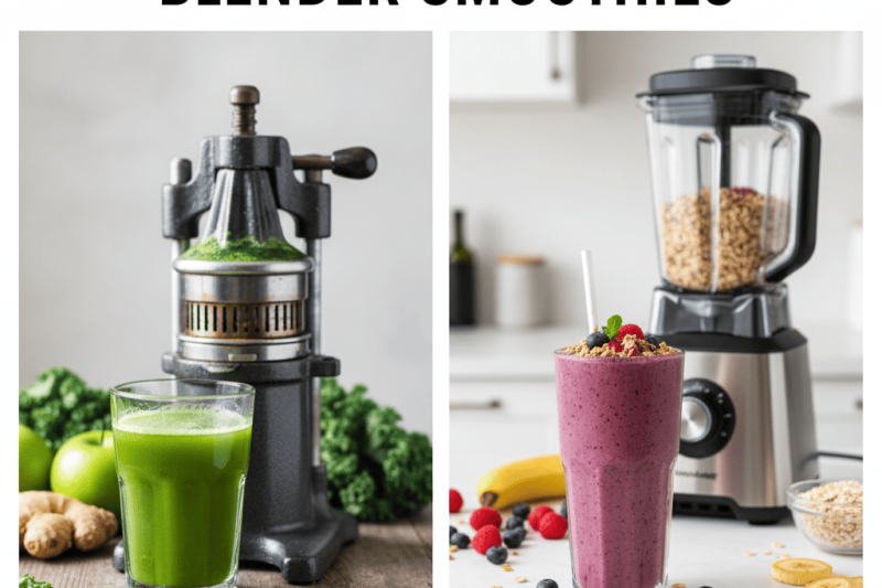 🥤Cold-Pressed Juice vs. Blender Smoothies 