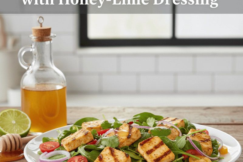 🥗 Grilled Paneer Salad with Honey-Lime Dressing 