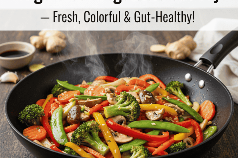 🥦High-Fiber Vegetable Stir Fry 