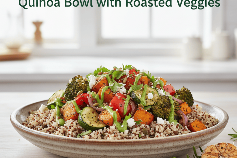 🥗 Quinoa Bowl with Roasted Veggies