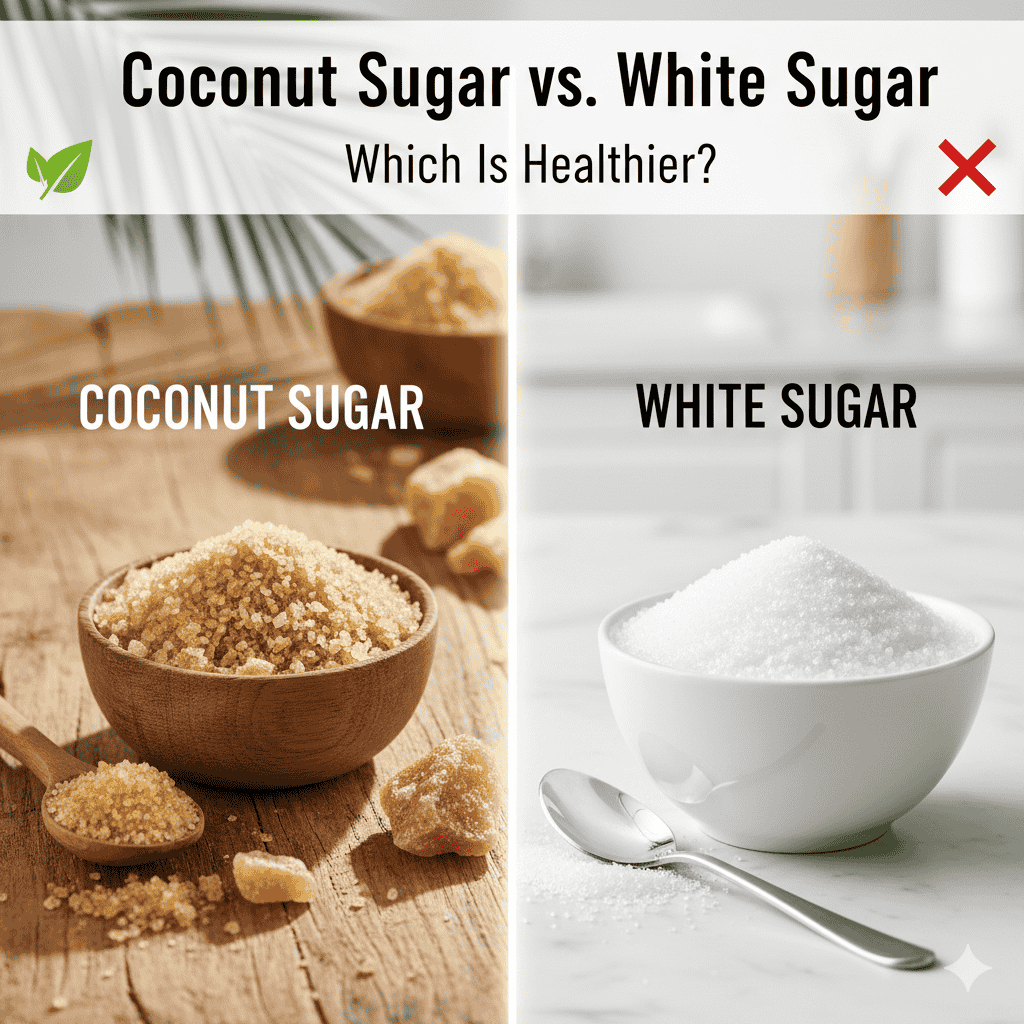 Coconut Sugar vs. White Sugar – Which Is Healthier?