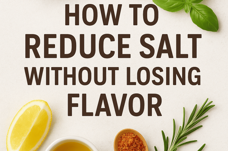 🧂 How to Reduce Salt Without Losing Flavor (Easy Kitchen Tips)