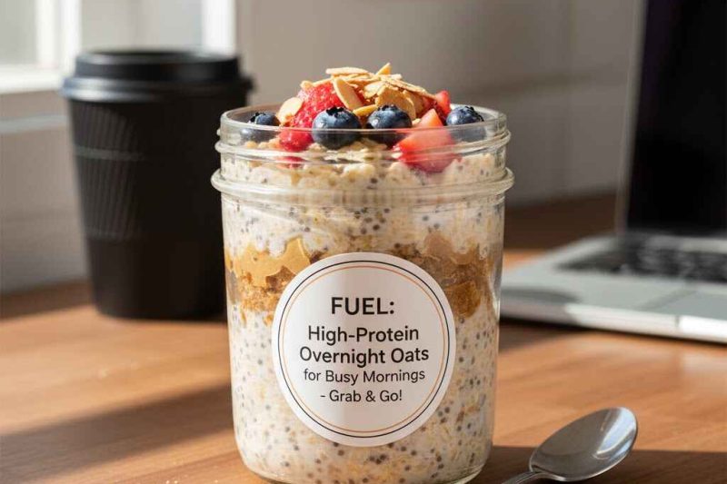 🥣 High-Protein Overnight Oats for Busy Mornings 
